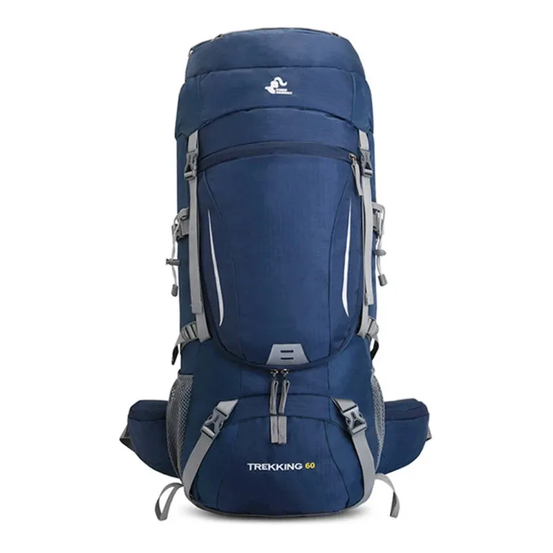 Men's 60L Large Hiking Mountaineering Backpack: Outdoor Sport Rucksack for Camping and Climbing