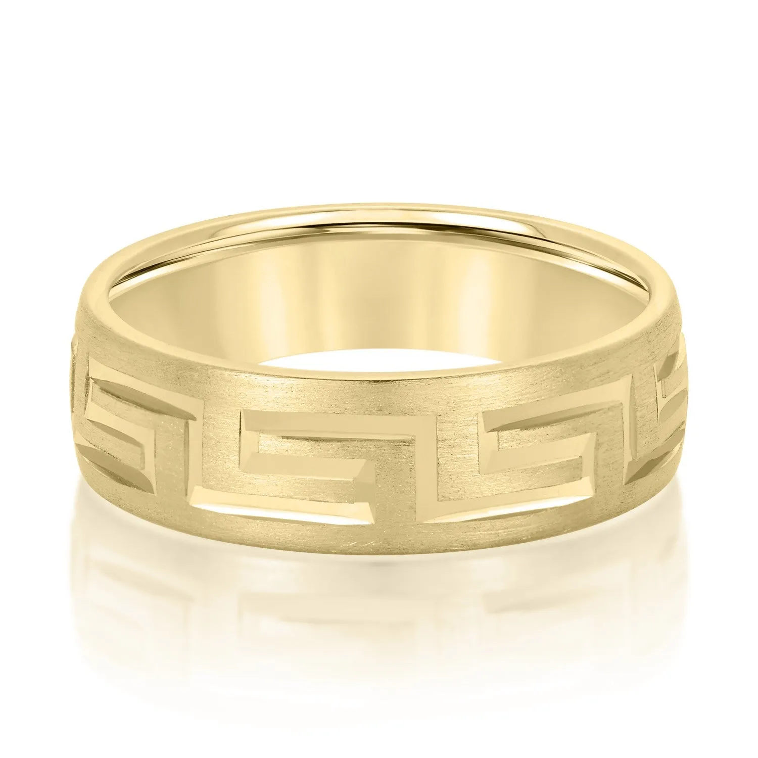 Men's Classic Greek Key Matte Band