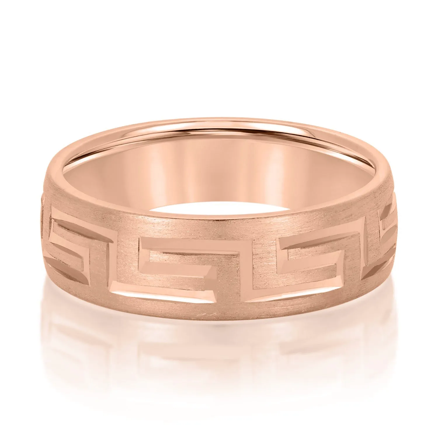 Men's Classic Greek Key Matte Band
