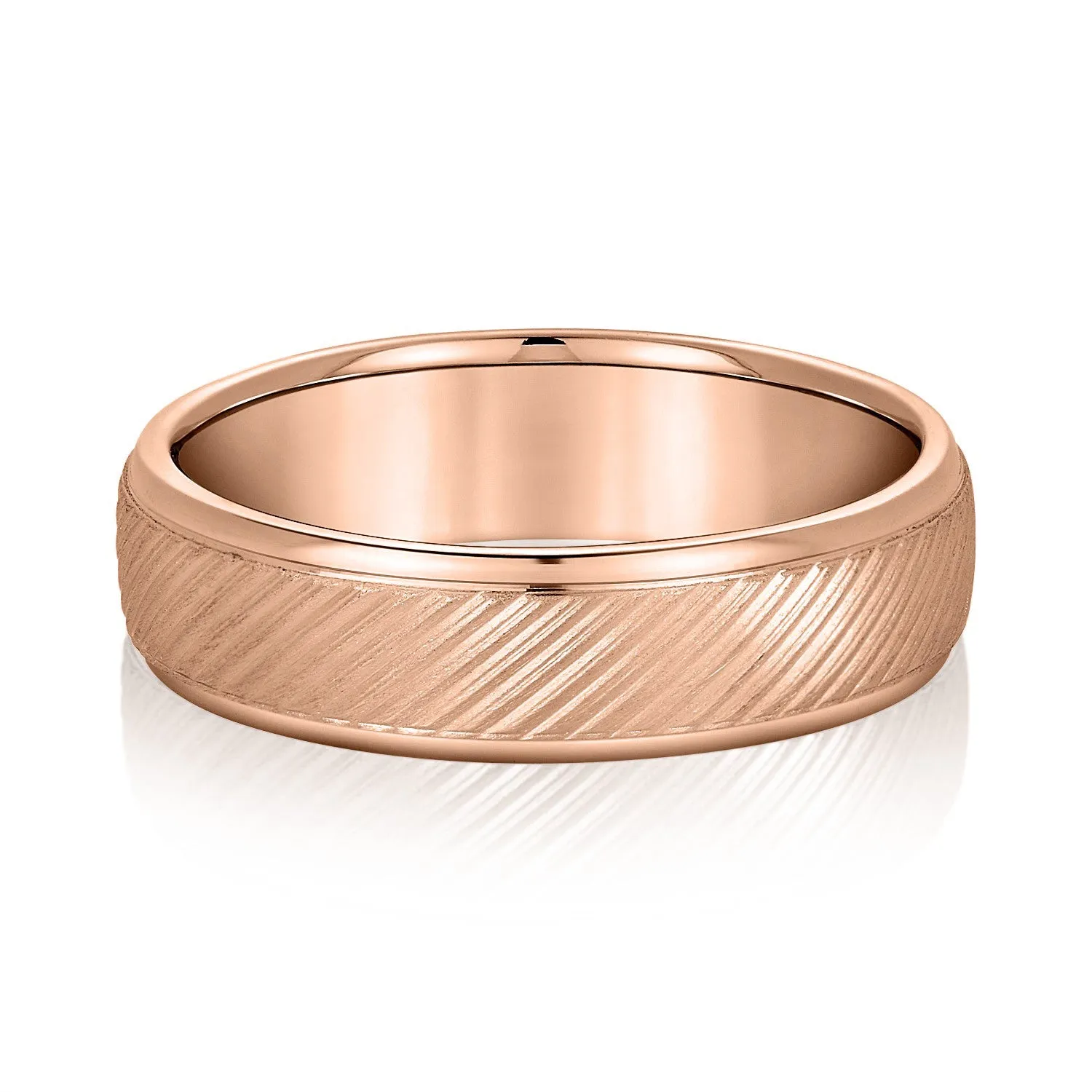 Men’s Diagonal Lines Pleasant Elegance Band