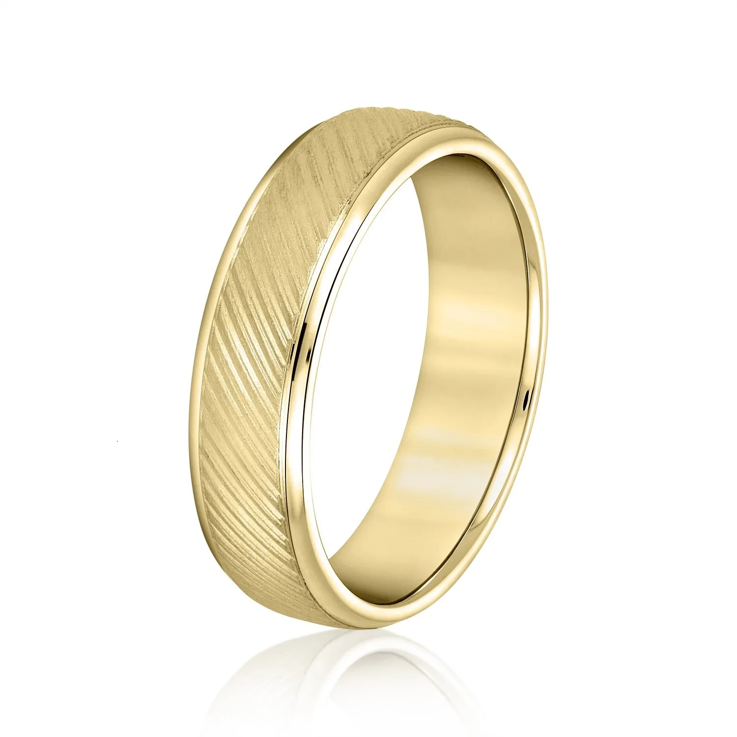 Men’s Diagonal Lines Pleasant Elegance Band