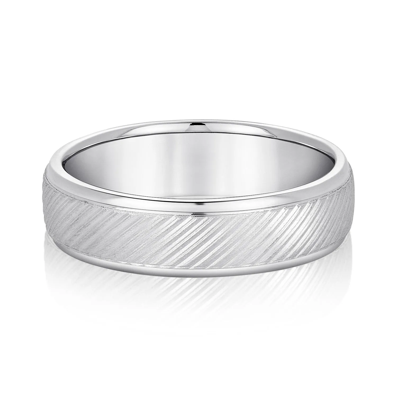 Men’s Diagonal Lines Pleasant Elegance Band