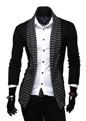 Men's Fashion Draped Cardigan
