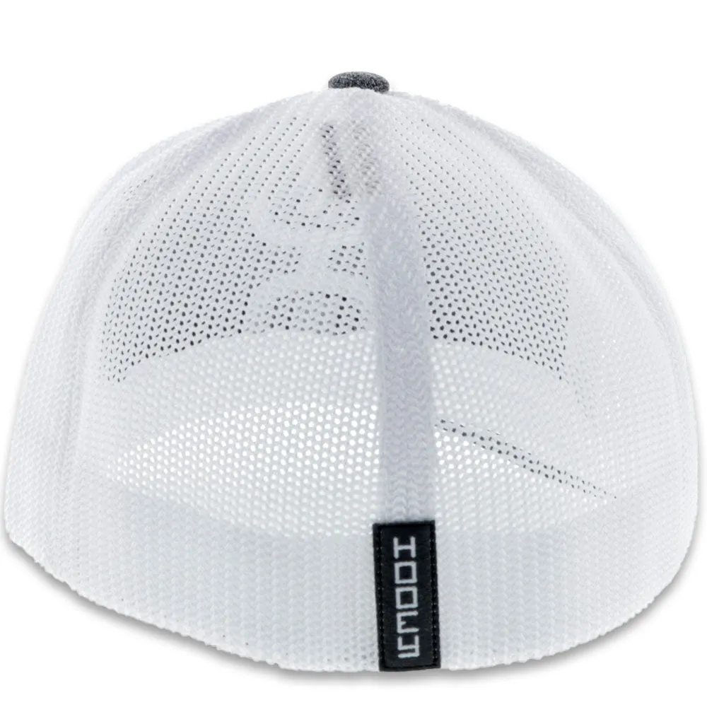 Men's Hooey "Cayman" Hooey Grey / White 6-Panel Flexfit with White and Black Logo Cap
