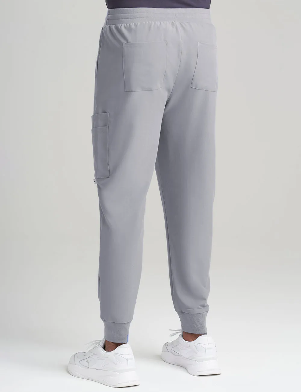 Mens Jogger Scrub Pants - Stone Gray