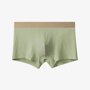 Men's Premium Cotton Ribbed Underpants (4-Pack) -JEWYEE 8893