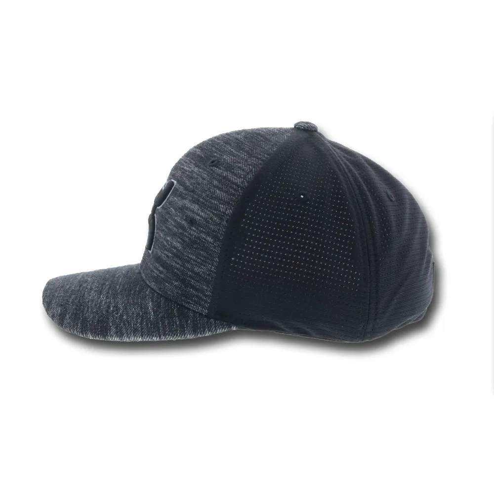 Men's "Ash" Hooey Black Flexfit with Calock Back Cap
