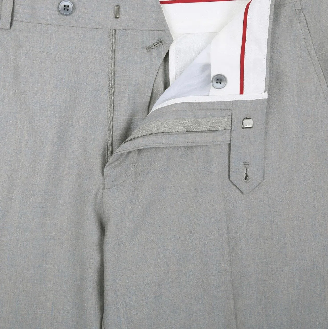 Men's Renoir Two Piece Light Gray Slim Fit Suit