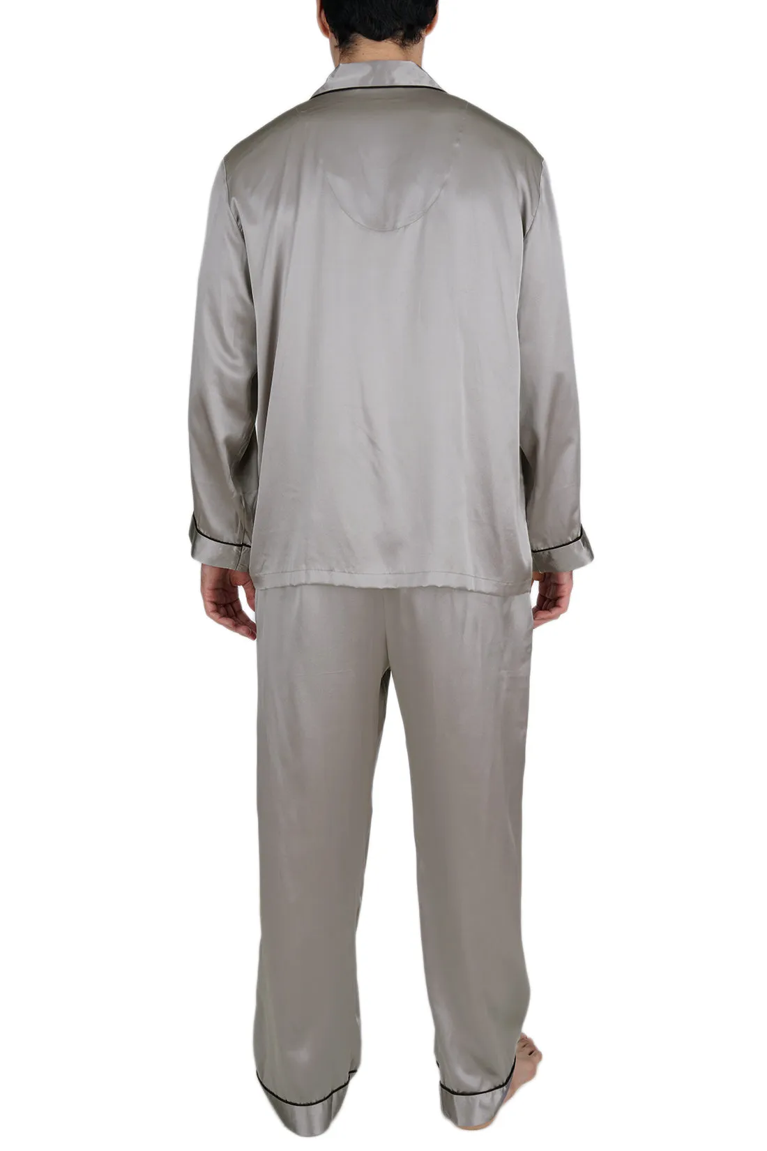 Men's Silk Sleepwear 100% Silk Pajamas Set