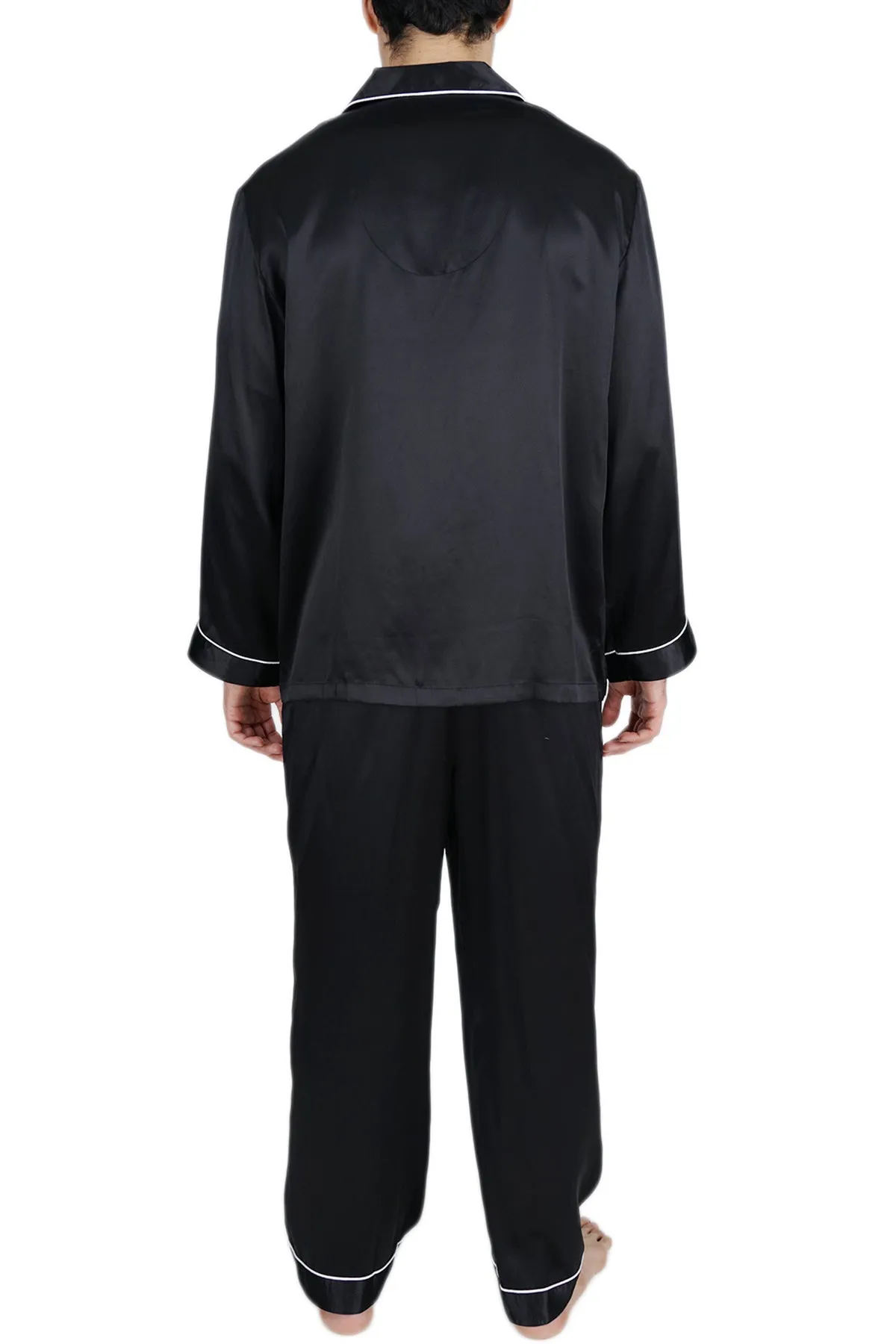 Men's Silk Sleepwear 100% Silk Pajamas Set