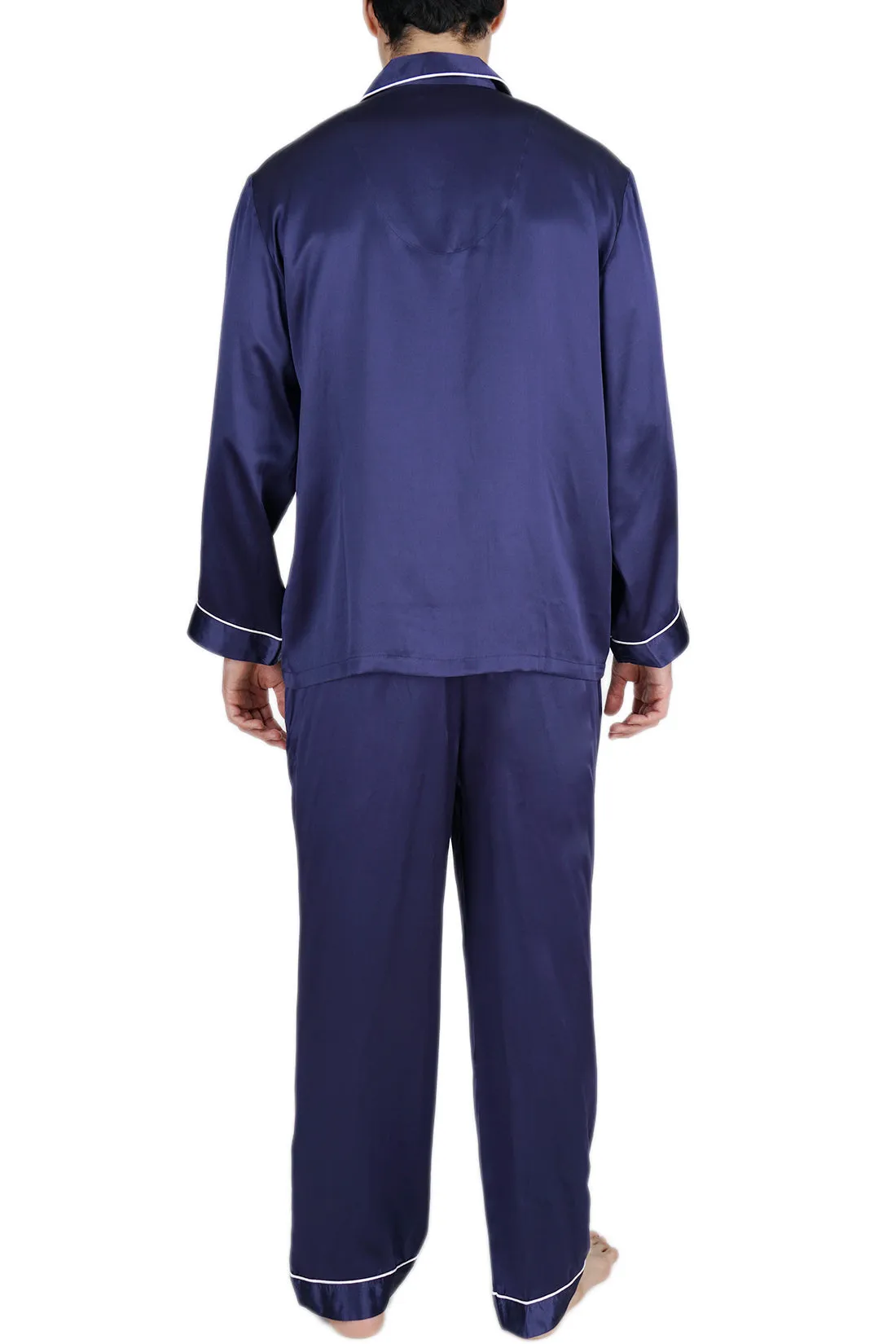 Men's Silk Sleepwear 100% Silk Pajamas Set
