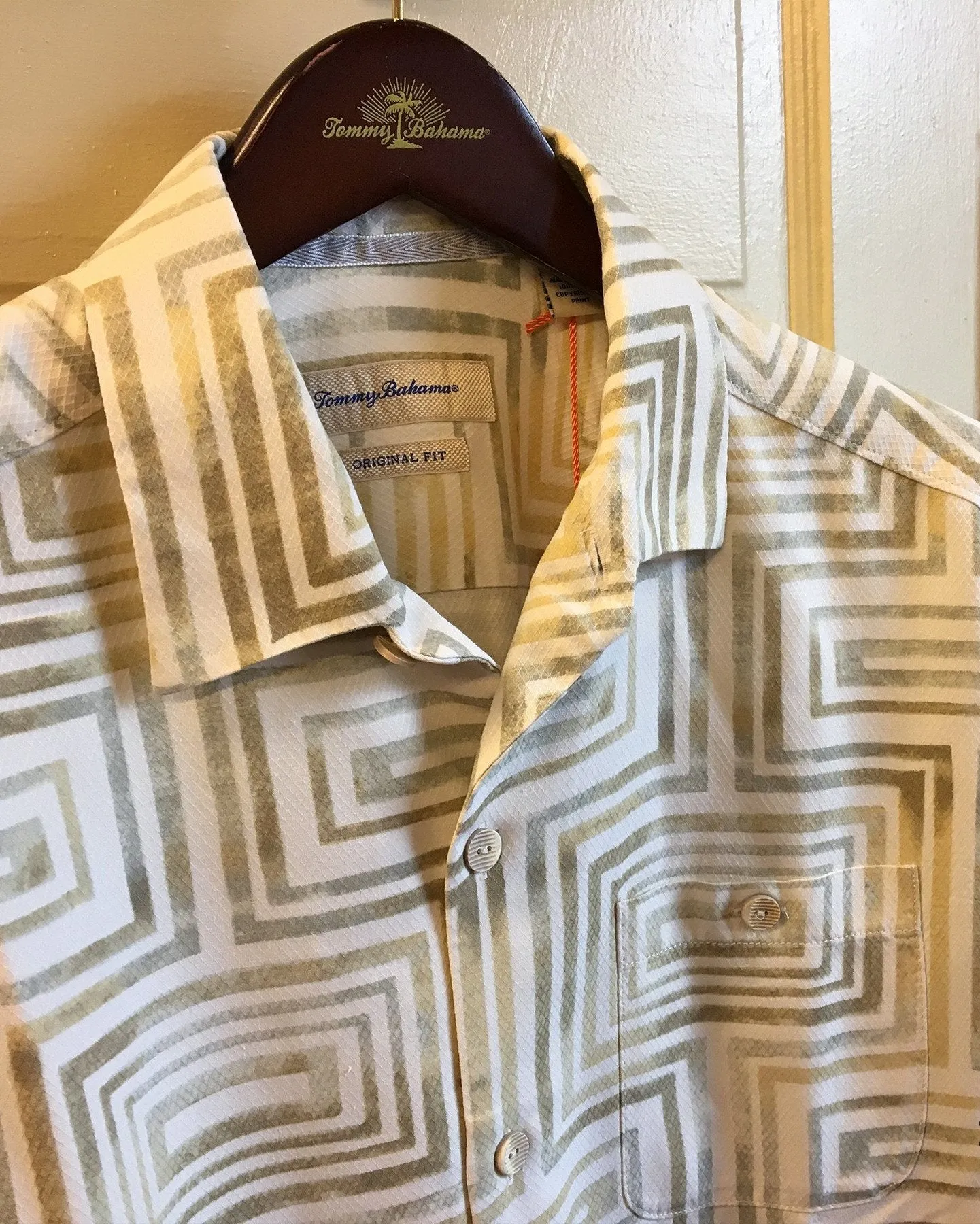 Men's Tommy Bahama | Vintage Geo-Tactic Camp Shirt | Continental