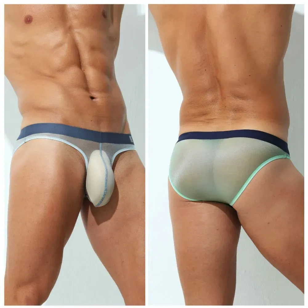 Men's Ultra Thin Ice Silk Low-Rise Briefs (5-Pack) -JEWYEE AY 835