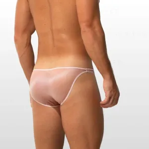 Men's Ultra Thin Ice Silk See-through Briefs Up to Size XXL (5Pack) JEWYEE 827