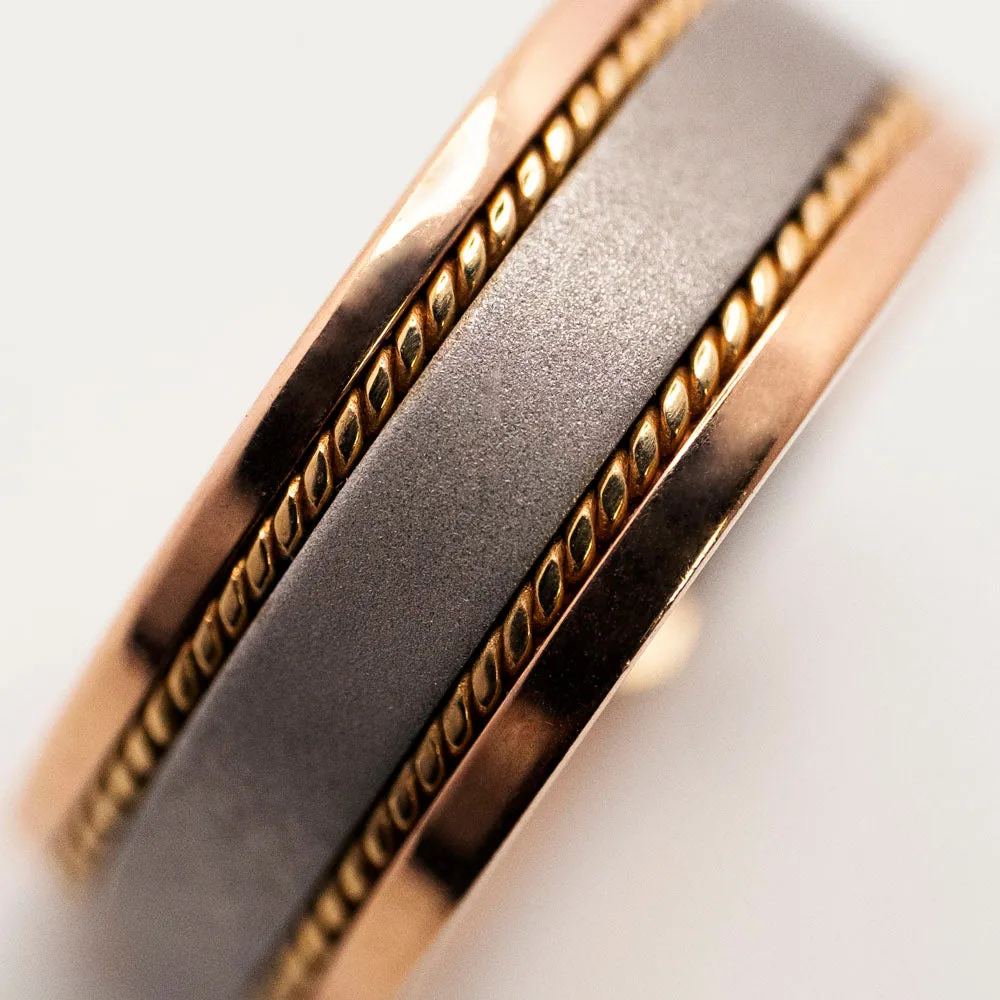 Men's Wedding Band in 14k Two-Tone Gold
