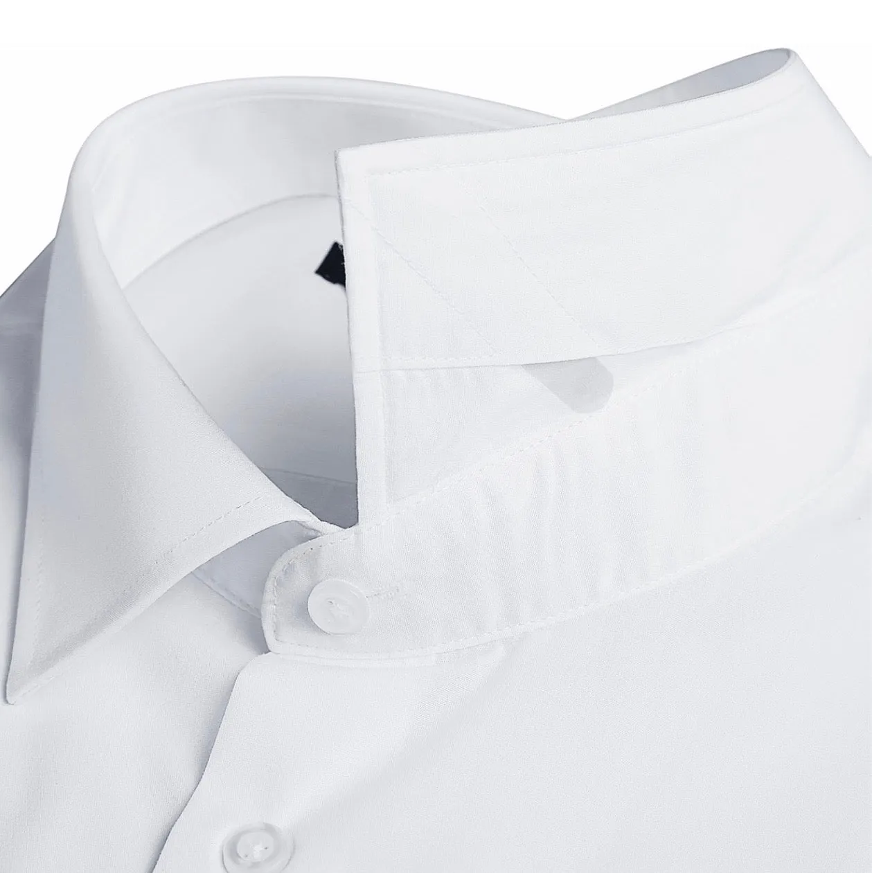 Men's White Dress Shirt Slim Fit Verno Fashion