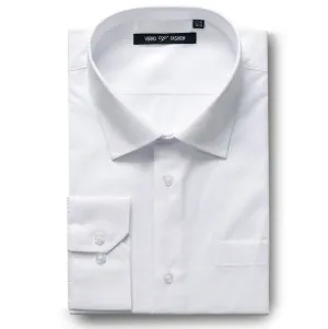 Men's White Dress Shirt Slim Fit Verno Fashion