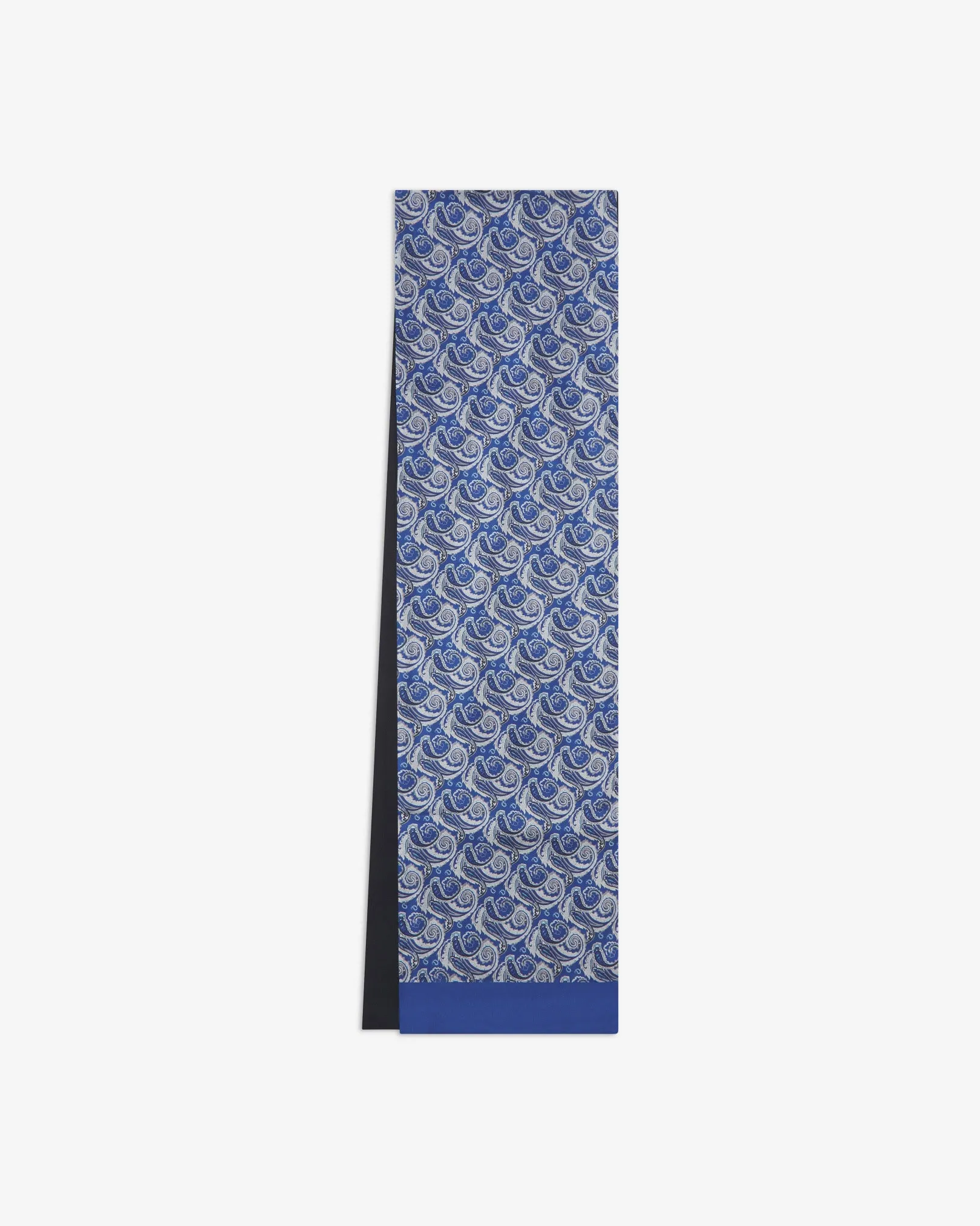 Men's Wool-Backed Silk Dress Scarf in Paisley - The Renton