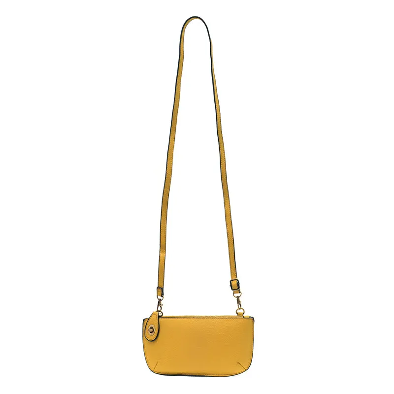 Mini Crossbody Wristlet Clutch in Mustard
