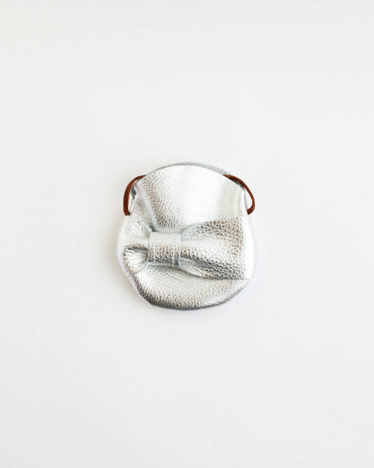 Mini Voyager Purse in Silver Metallic