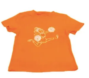 Mustard & Ketchup Kids Game Day Cheerleader Shirt