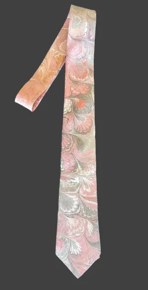 Neutral Bouquet Pattern 3” Silk Tie