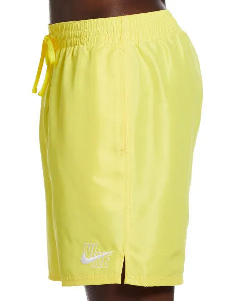 Nike Swim Men's Logo Essential Lap Volley Shorts Opti Yellow