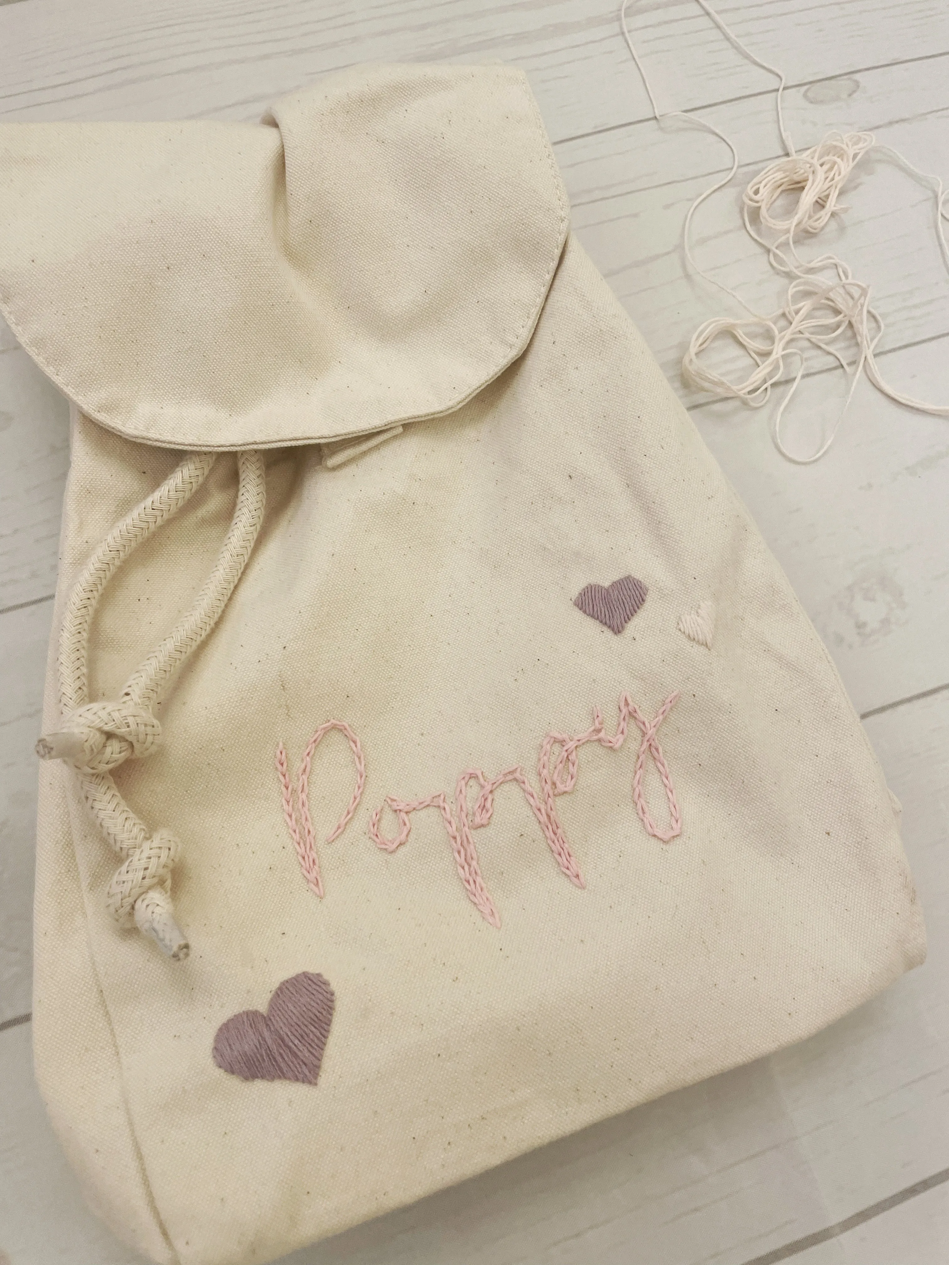 Personalised Rucksack - Hearts