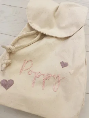 Personalised Rucksack - Hearts