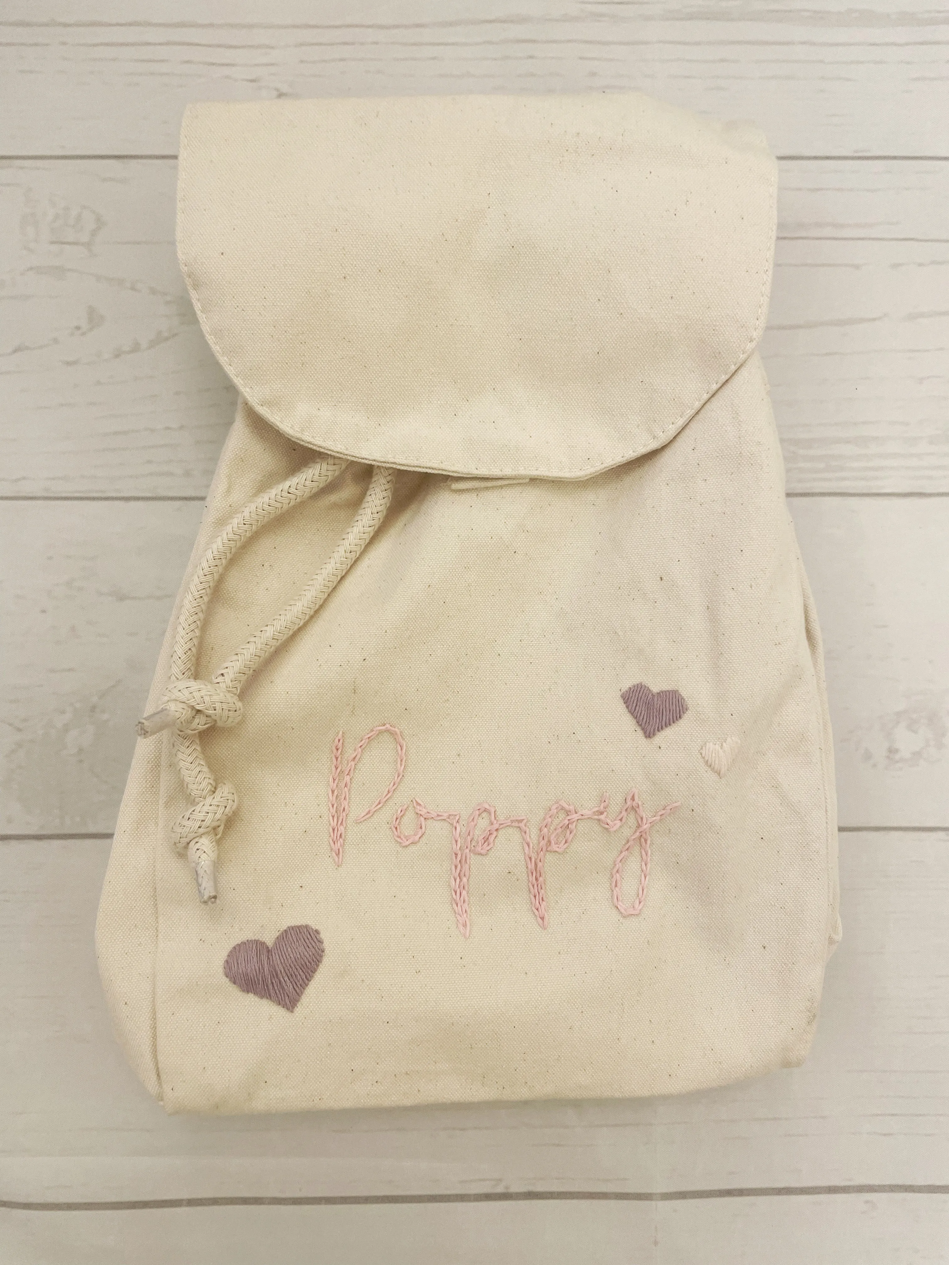 Personalised Rucksack - Hearts