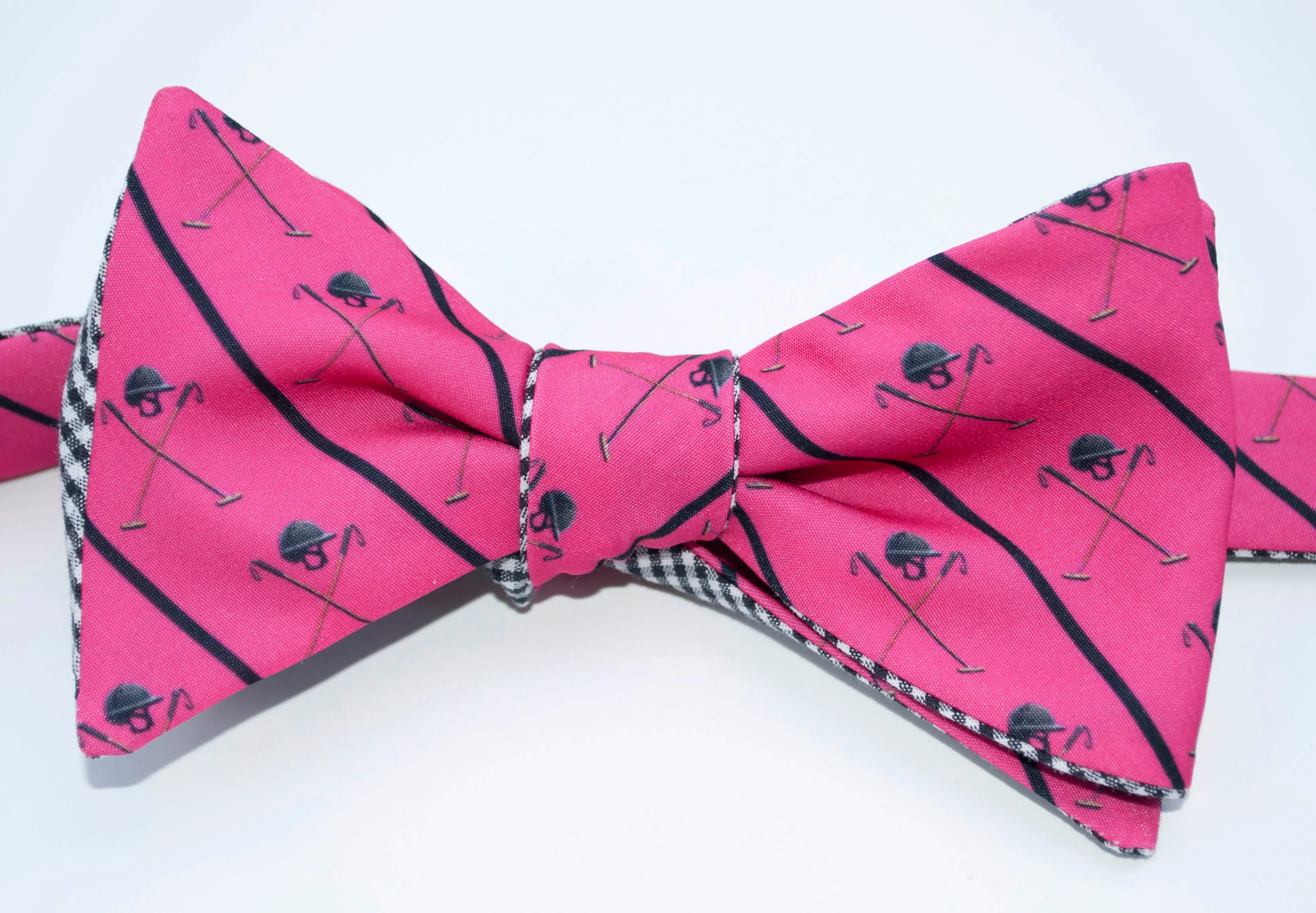 Polo Helmet Emblem Bow Tie - purple
