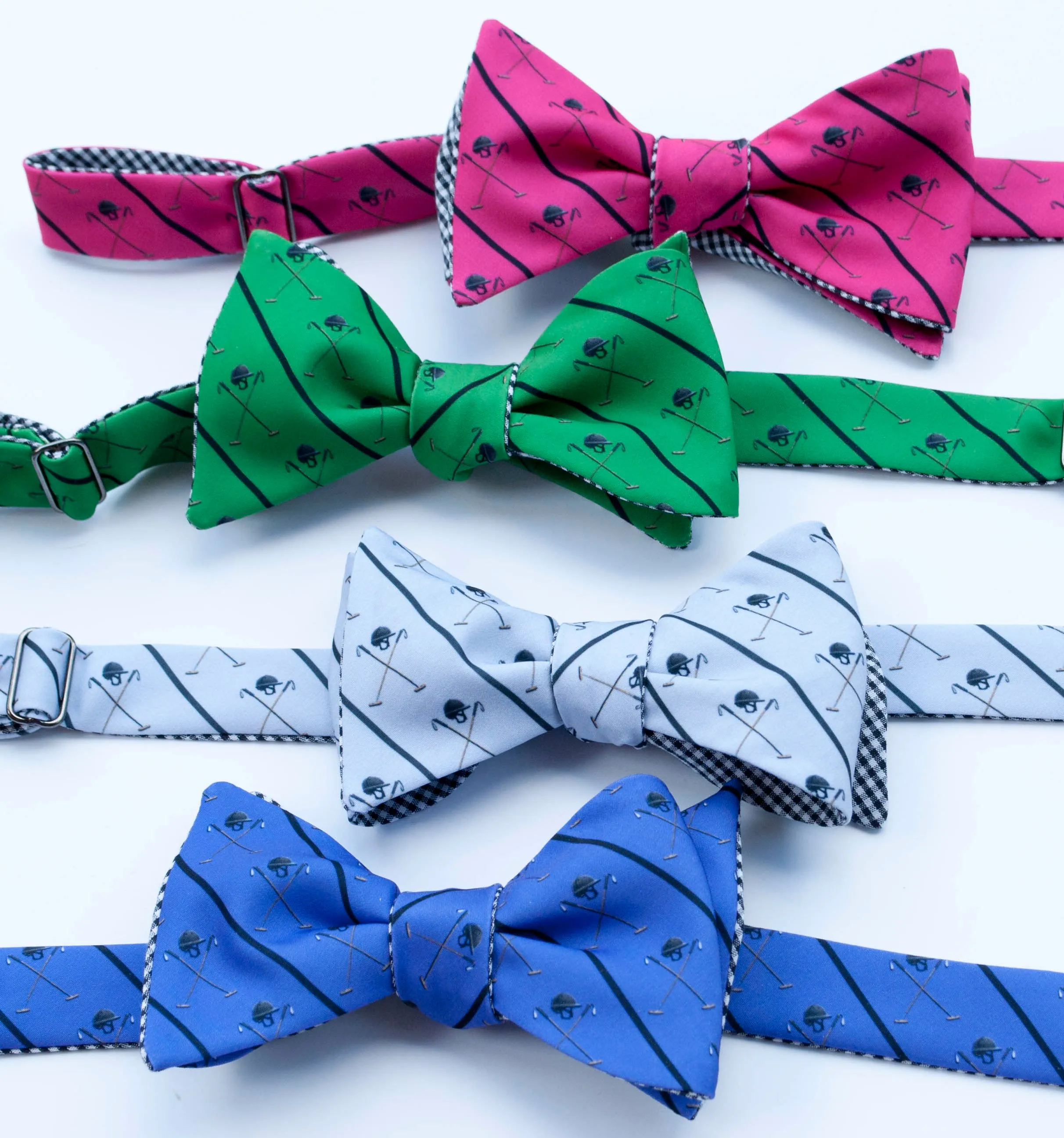 Polo Helmet Emblem Bow Tie - purple