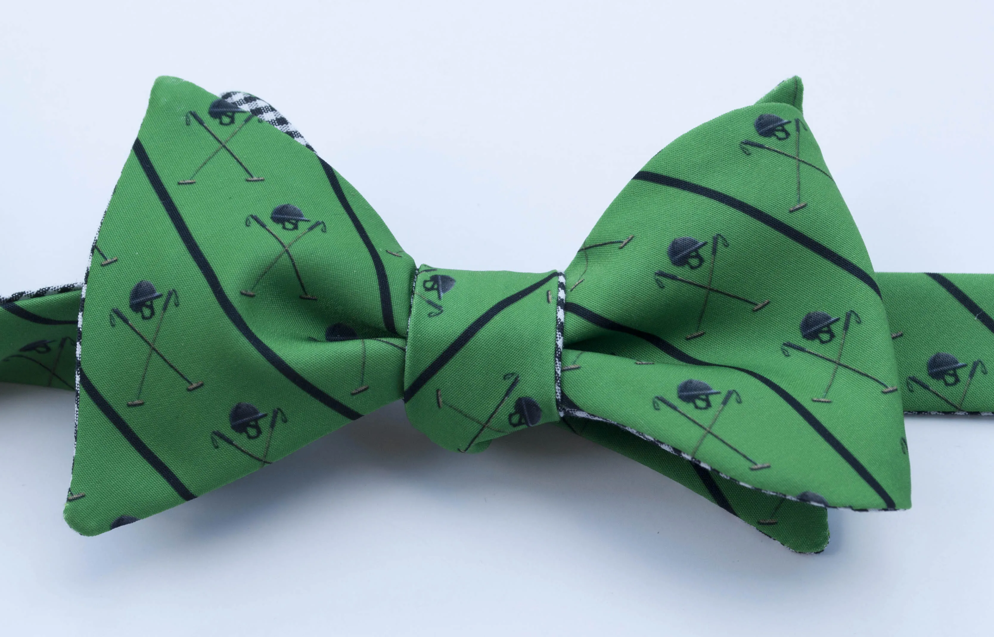 Polo Helmet Emblem Bow Tie - purple