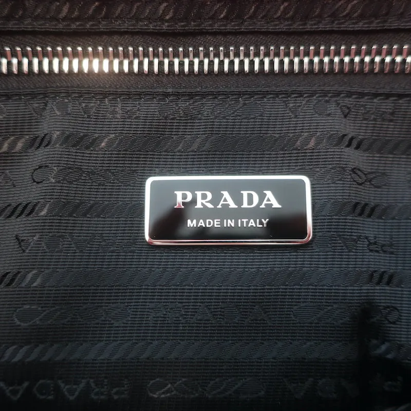 Prada Large Terry Logo Tote Pink Fleece Shoulder Bag
