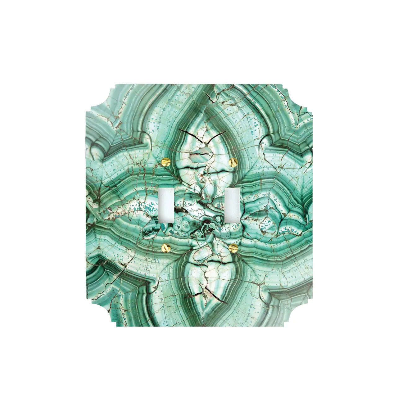 Printed Switch Plates | Malachite