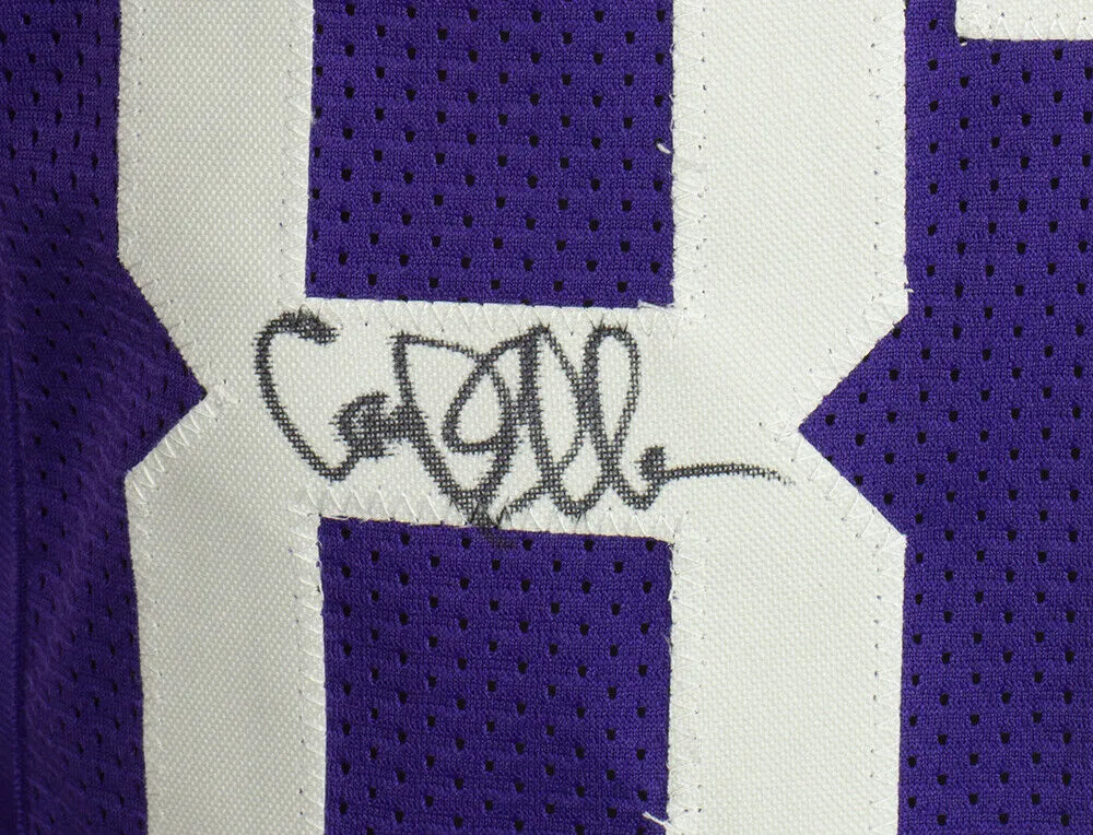 Purple People Eaters Multi Signed Custom Purple ProStyle Football Jersey BAS