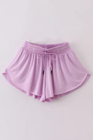 Purple Woman Sports Shorts