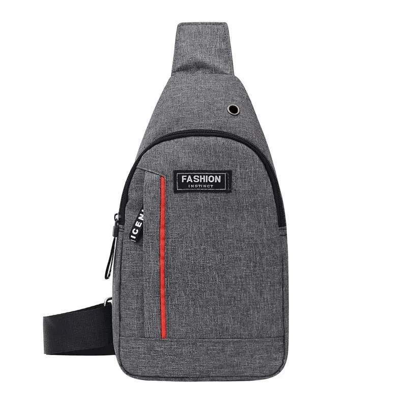 Quality Men's Chest Bags Casual Waist Bags Mini Travel Carry Bags Men's Waterproof Shoulder Crossbody Bags Nylon Handbags Purse