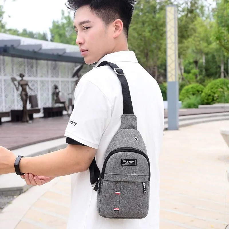 Quality Men's Chest Bags Casual Waist Bags Mini Travel Carry Bags Men's Waterproof Shoulder Crossbody Bags Nylon Handbags Purse