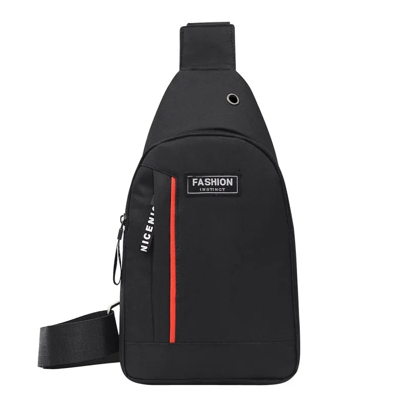 Quality Men's Chest Bags Casual Waist Bags Mini Travel Carry Bags Men's Waterproof Shoulder Crossbody Bags Nylon Handbags Purse