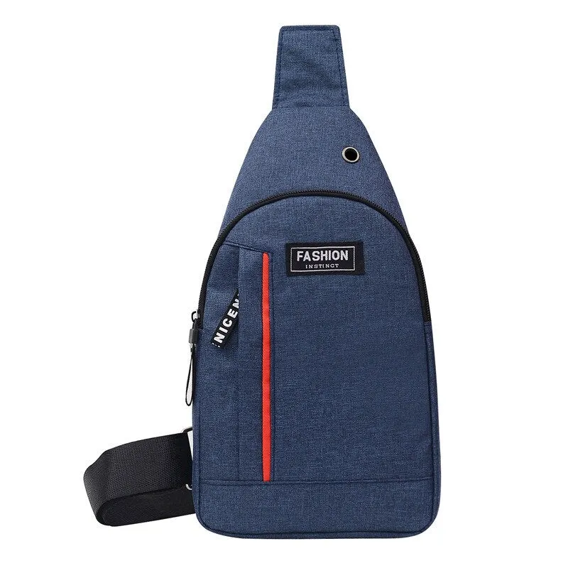 Quality Men's Chest Bags Casual Waist Bags Mini Travel Carry Bags Men's Waterproof Shoulder Crossbody Bags Nylon Handbags Purse