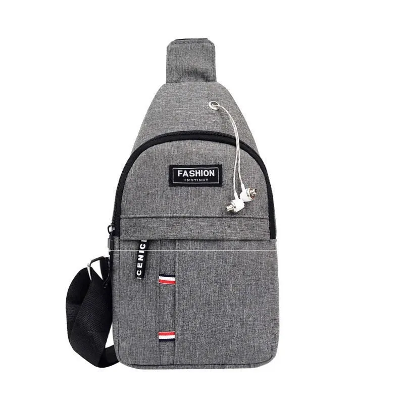 Quality Men's Chest Bags Casual Waist Bags Mini Travel Carry Bags Men's Waterproof Shoulder Crossbody Bags Nylon Handbags Purse