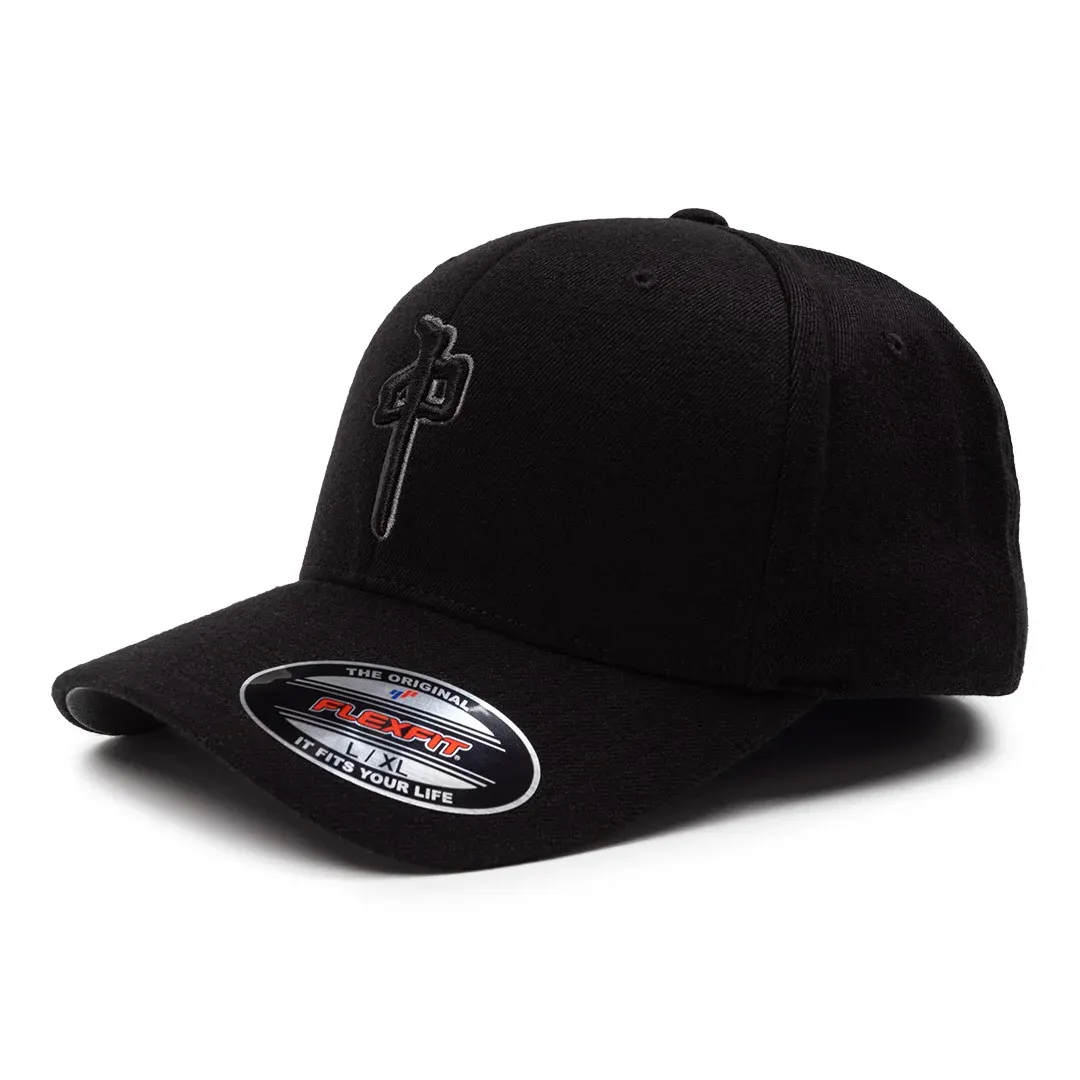 RDS Flexfit OG Puffy Wool Hat - Black/Black