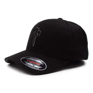 RDS Flexfit OG Puffy Wool Hat - Black/Black
