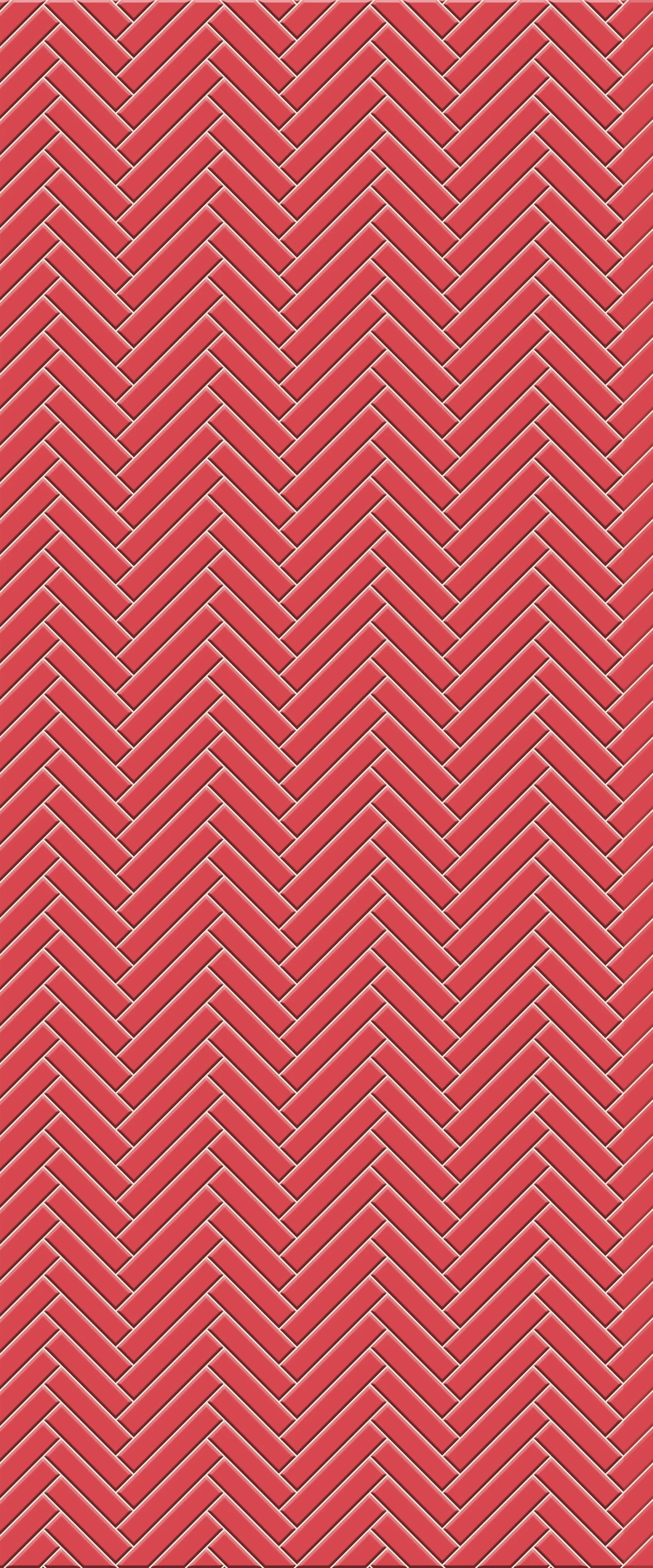 Red Single Herringbone Tile Acrylic Shower Panel 2440mm x 1220mm ( 3mm Thick)