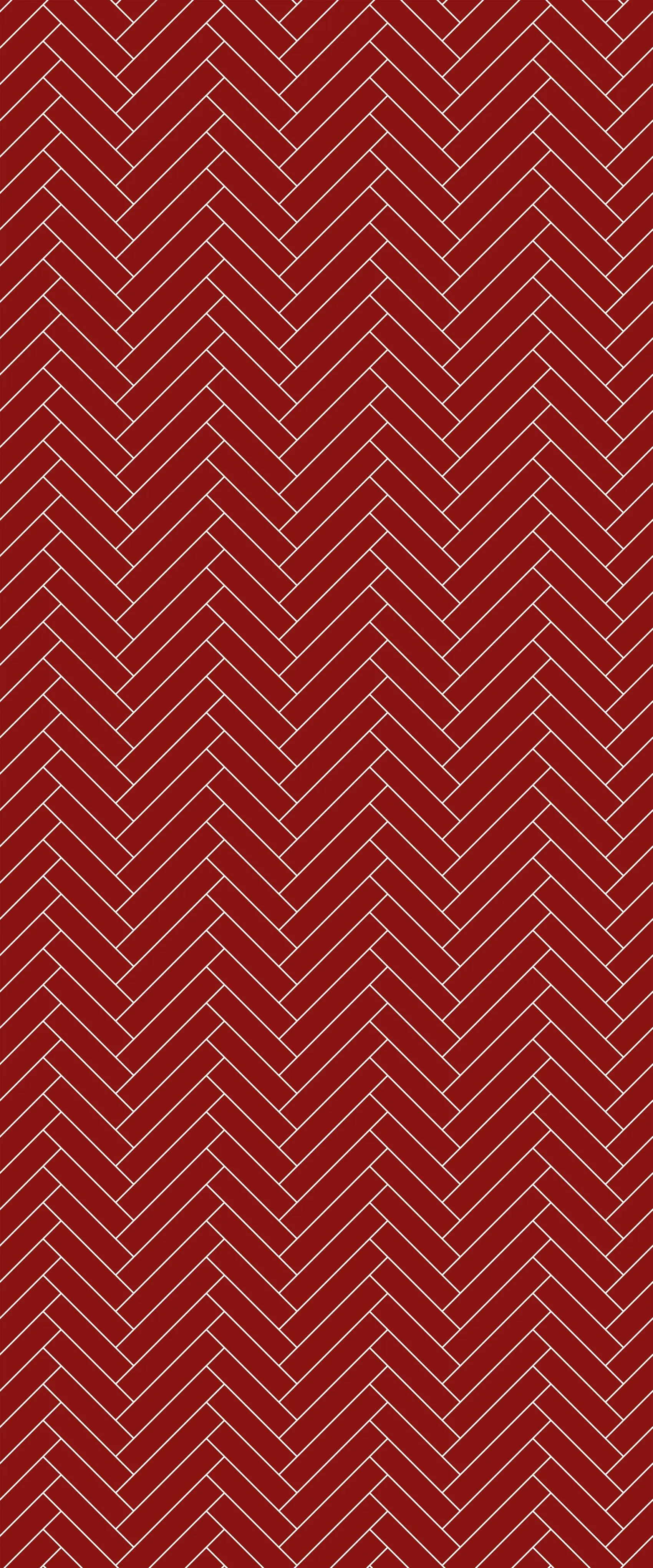 Red Single Herringbone Tile Acrylic Shower Panel 2440mm x 1220mm ( 3mm Thick)