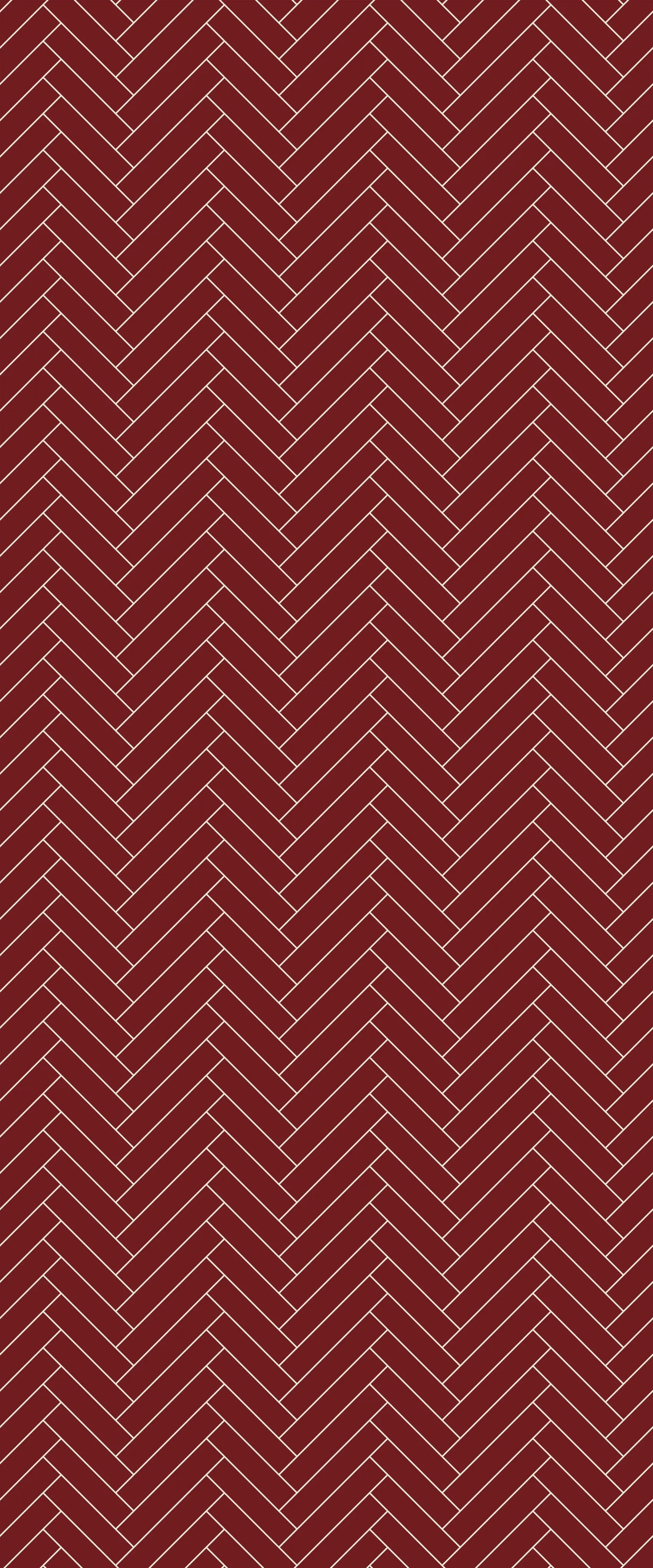 Red Single Herringbone Tile Acrylic Shower Panel 2440mm x 1220mm ( 3mm Thick)
