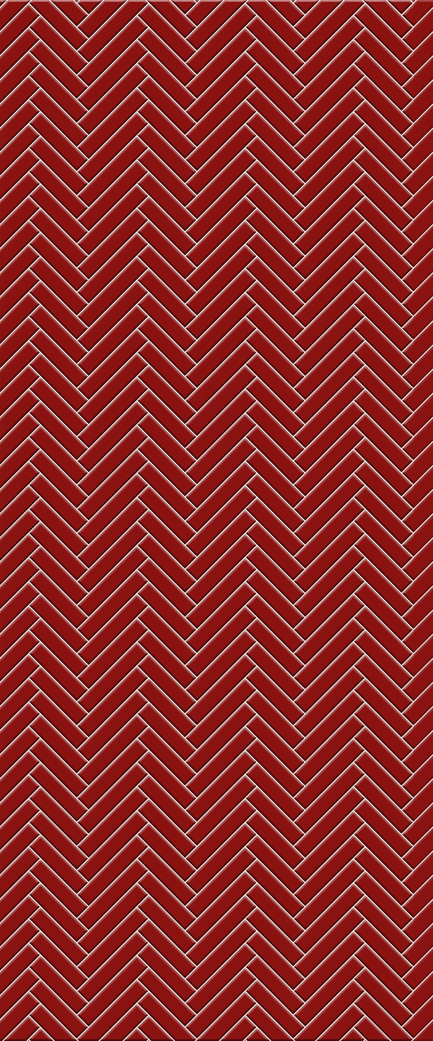 Red Single Herringbone Tile Acrylic Shower Panel 2440mm x 1220mm ( 3mm Thick)