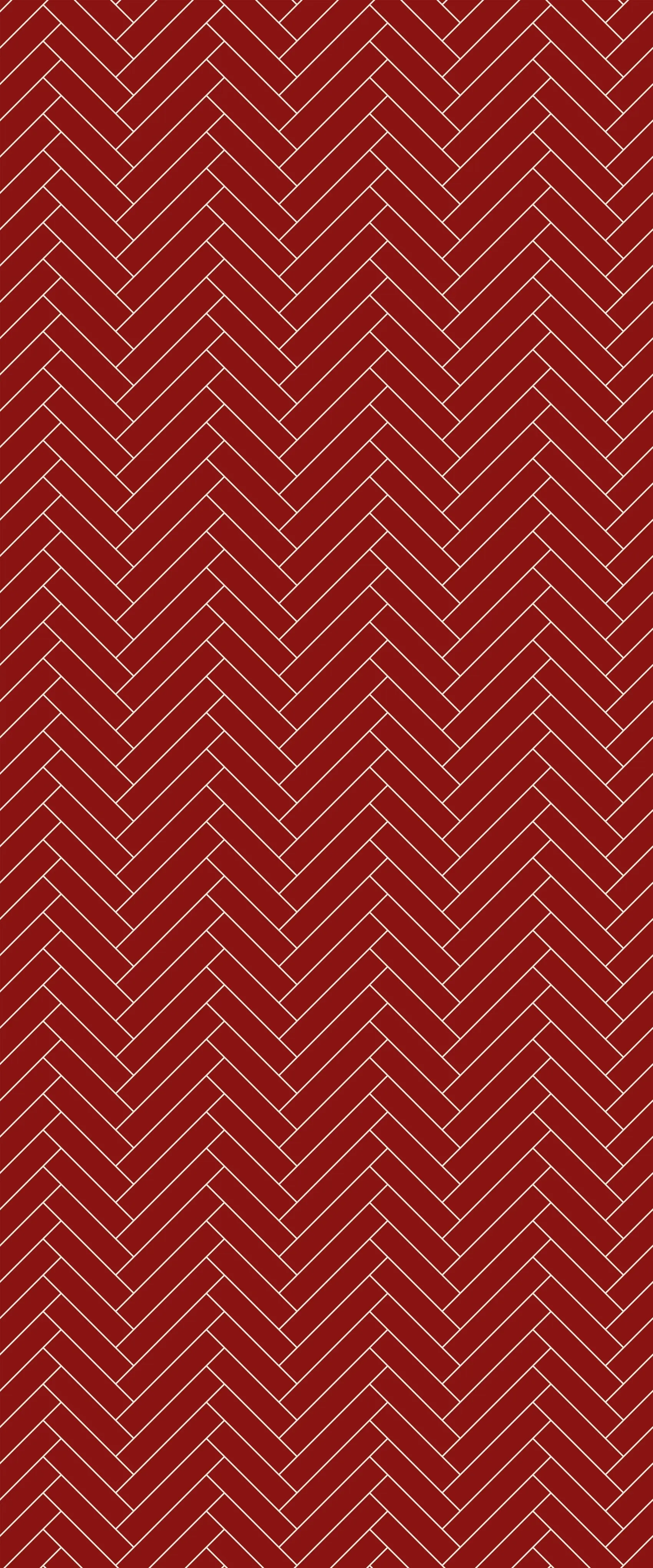 Red Single Herringbone Tile Acrylic Shower Panel 2440mm x 1220mm ( 3mm Thick)