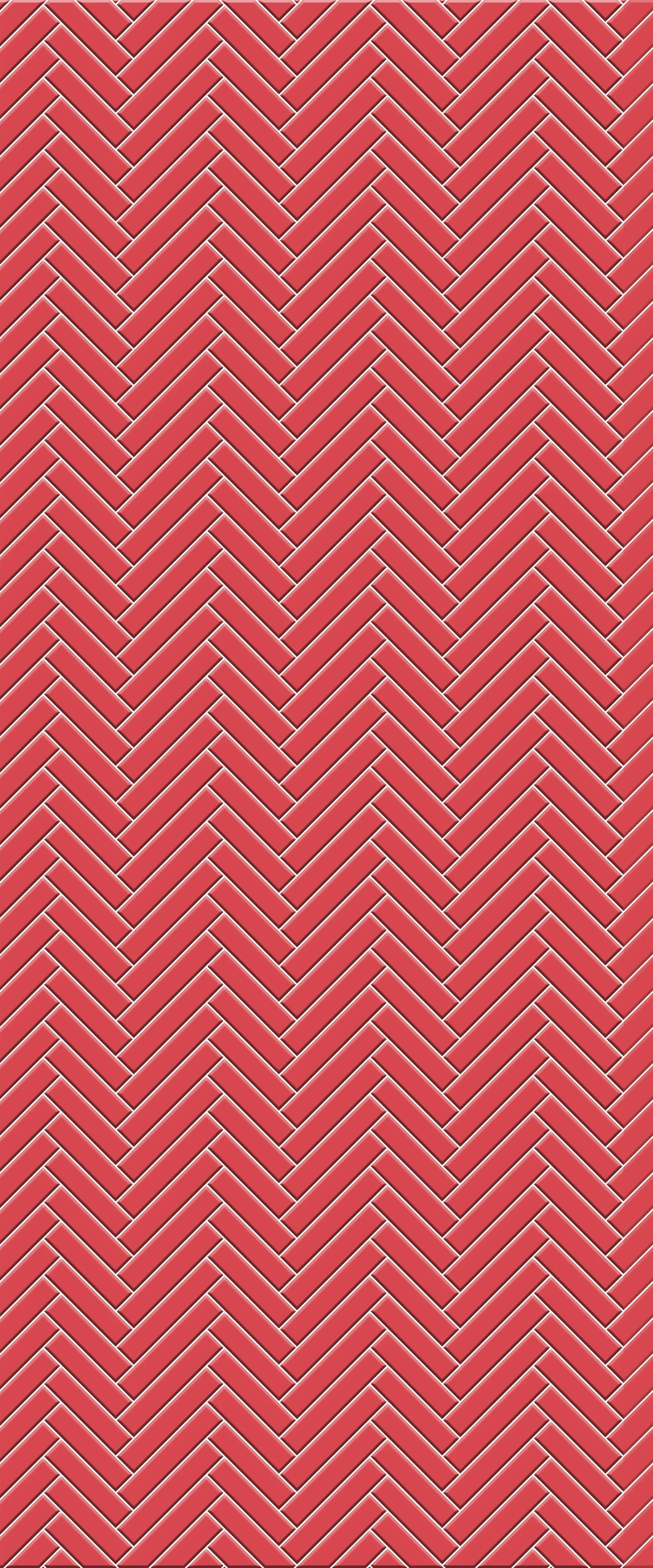 Red Single Herringbone Tile Acrylic Shower Panel 2440mm x 1220mm ( 3mm Thick)